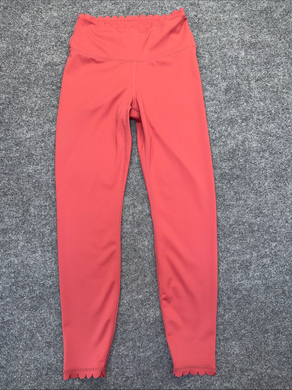 IVL Collective Coral Scalloped High Waisted Leggings